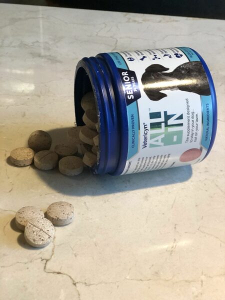 ALL-IN gives senior dogs what they need to stay healthy