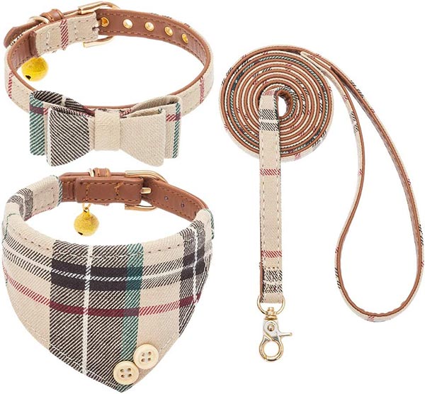 Photo of an EXPAWLORER Dog Collar and Leash Set