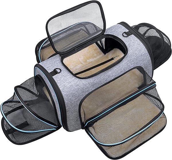 Photo of a Siivton 4 Sides Expandable Pet Carrier