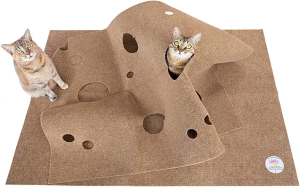 Photo of SnugglyCat The Ripple Rug showing two cats on the rug