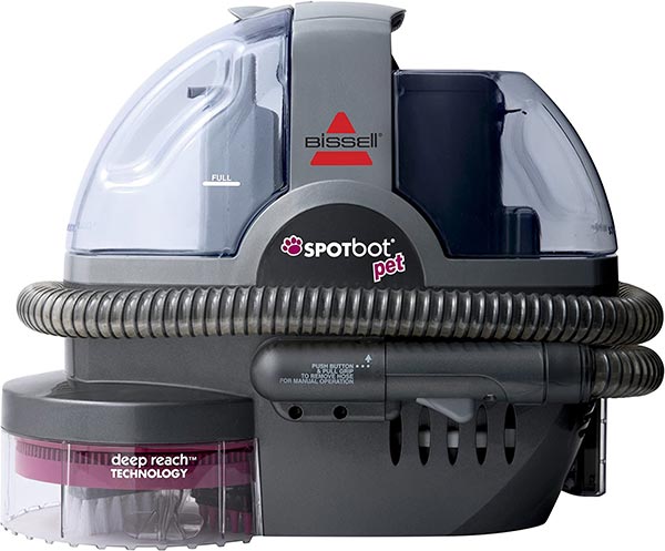 Photo of a SpotBot Pet handsfree Spot and Stain Cleaner
