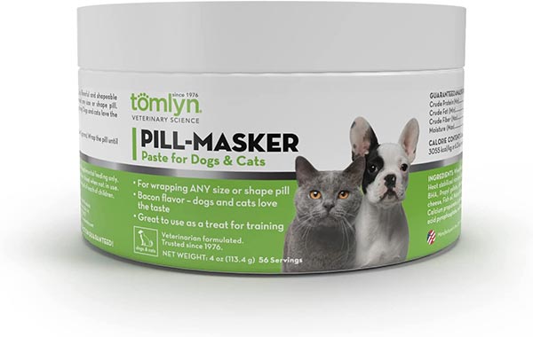 Photo of a jar of TOMLYN Pill Masker Flavored Paste for Dogs and Cats