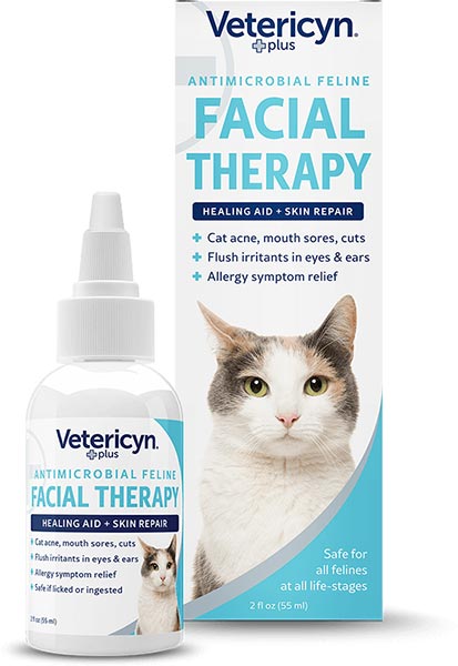 Photo of a bottle of Vetericyn Facial Therapy for cats