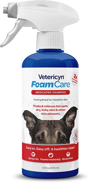 Photo of a bottle of Vetericyn FoamCare Shampoo