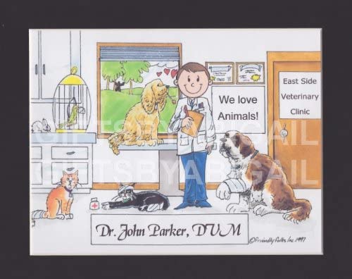 Photo of a Veterinarian Personalized Custom Cartoon gift