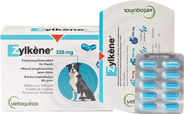 Photo of a pack of 225mg Vetoquinol Zylkene