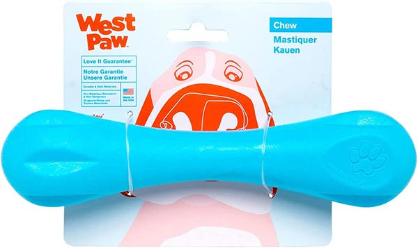 Photo of a West Paw Zogoflex Hurley Durable Dog Bone Chew Toy